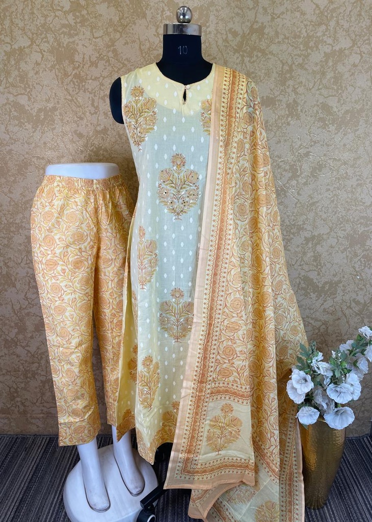 Cotton kurti set 5017