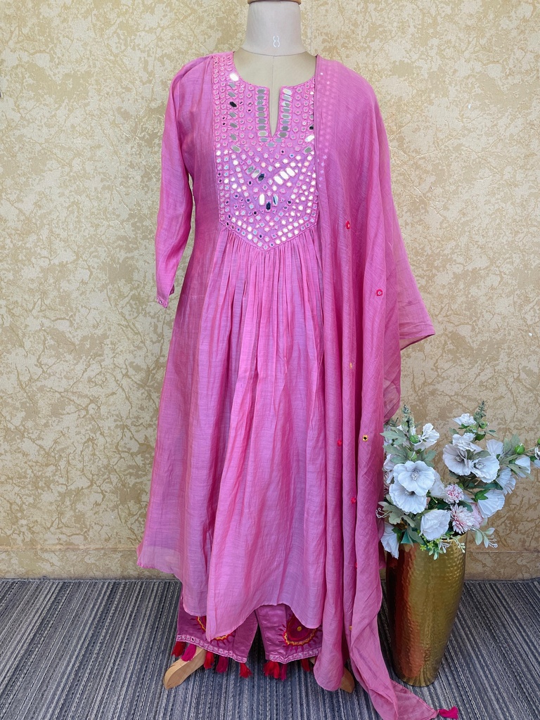 Premium Mul Chanderi Kurti Set 4615