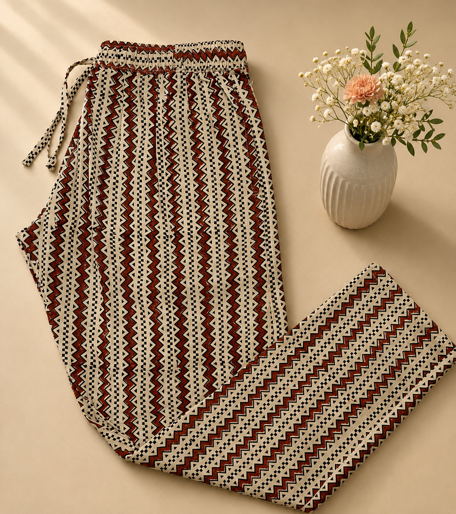 Ajrakh Cotton Pants 5032
