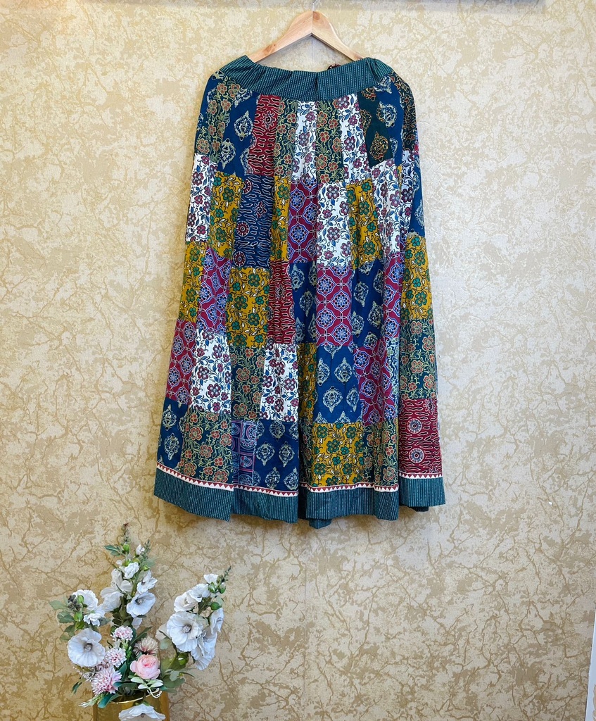 Ajrakh cotton Skirt 4556