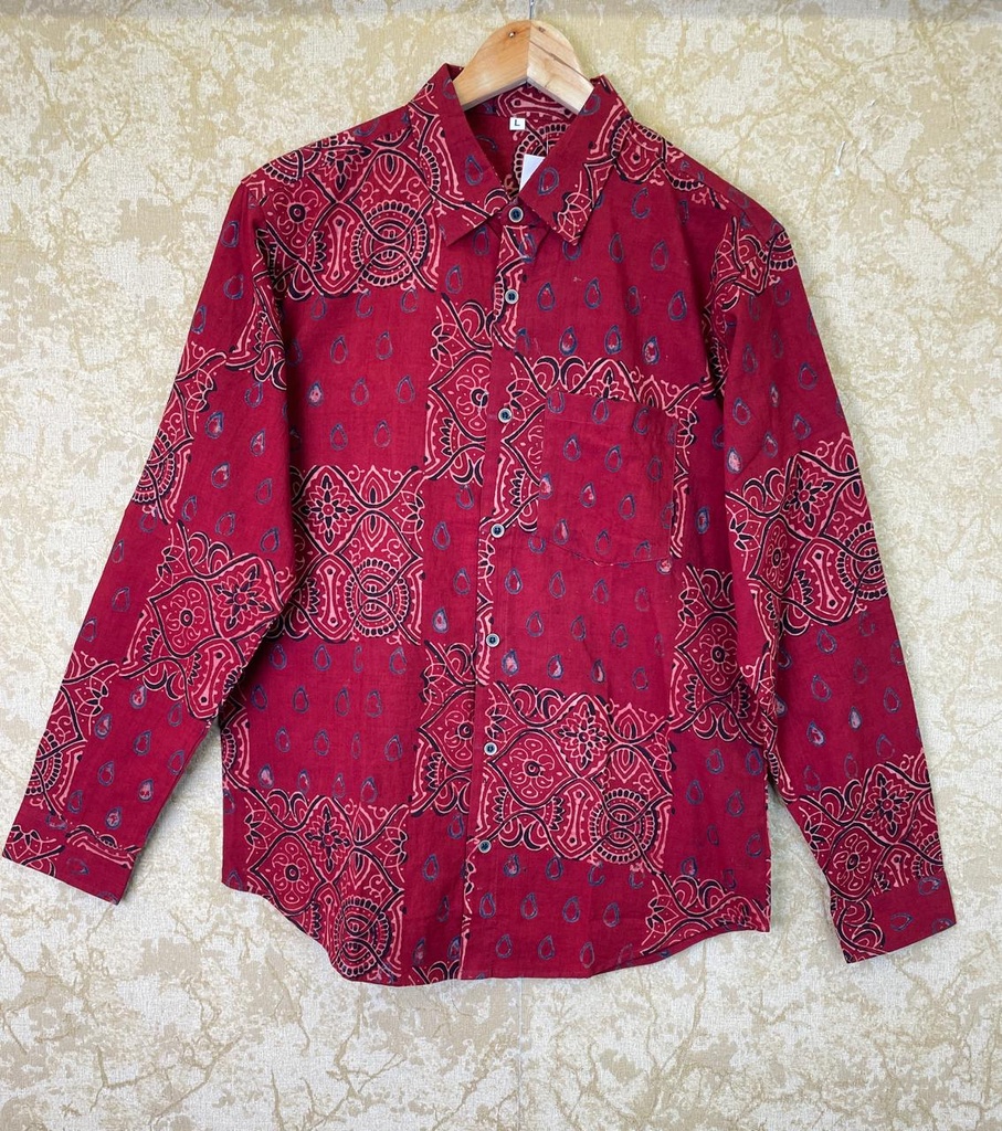 Ajrakh Cotton Full sleeve Shirt