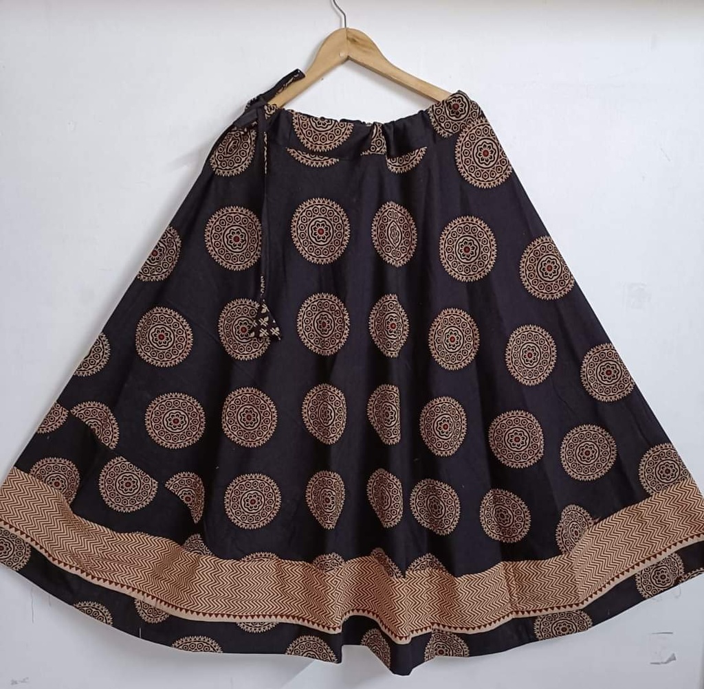 Ajrakh Cotton Skirt 4556