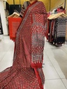 Ajrakh Silk Mirror Saree 5036