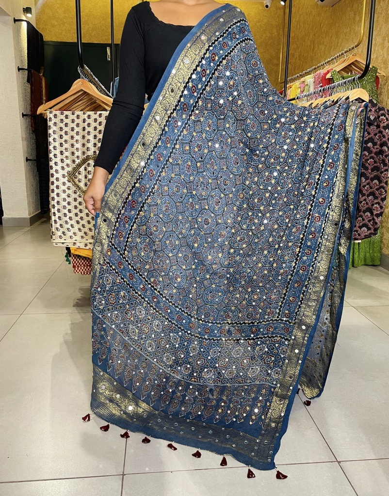 Georgette Mirror Work Dupatta 5035