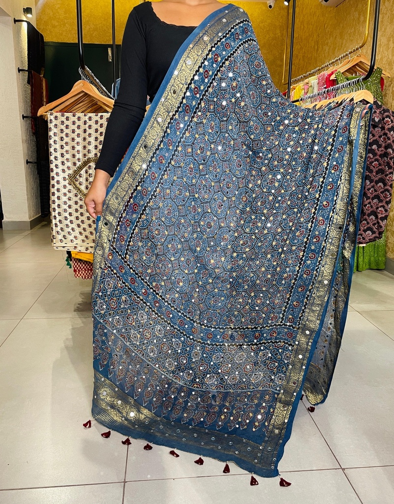 Georgette Mirror Work Dupatta 5035