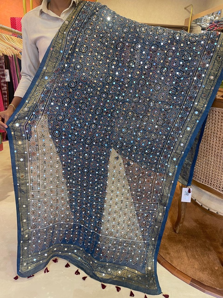 Georgette Mirror Work Dupatta 5035
