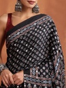 Ajrakh Mirror Saree 5036