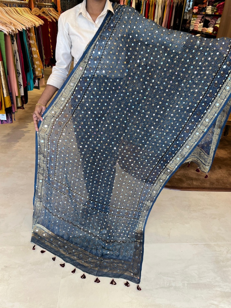 Georgette Mirror Work Dupatta 5035