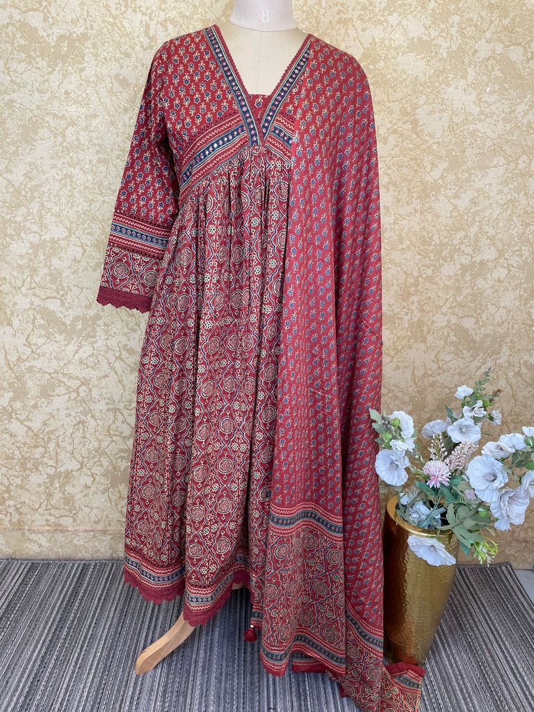 Premium Cotton Kurti Set 4610