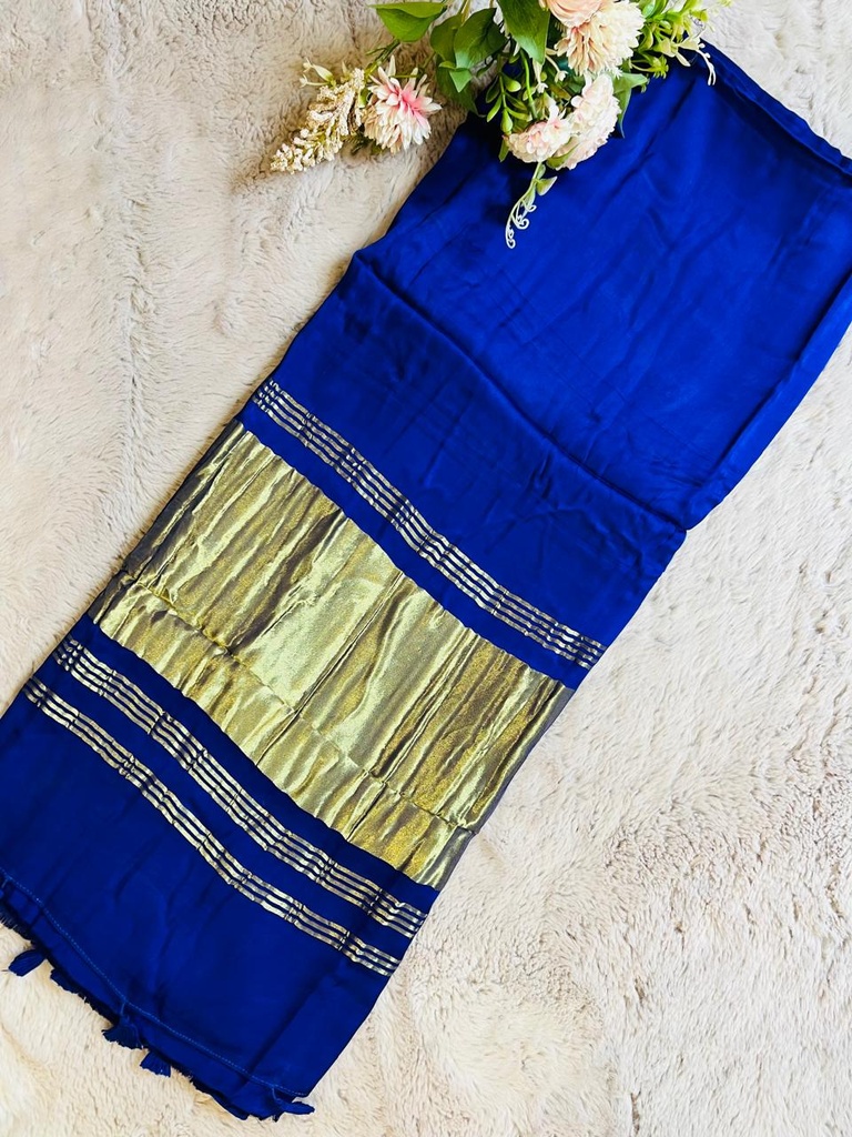 Premium Plain Modal Silk Sarees 5048