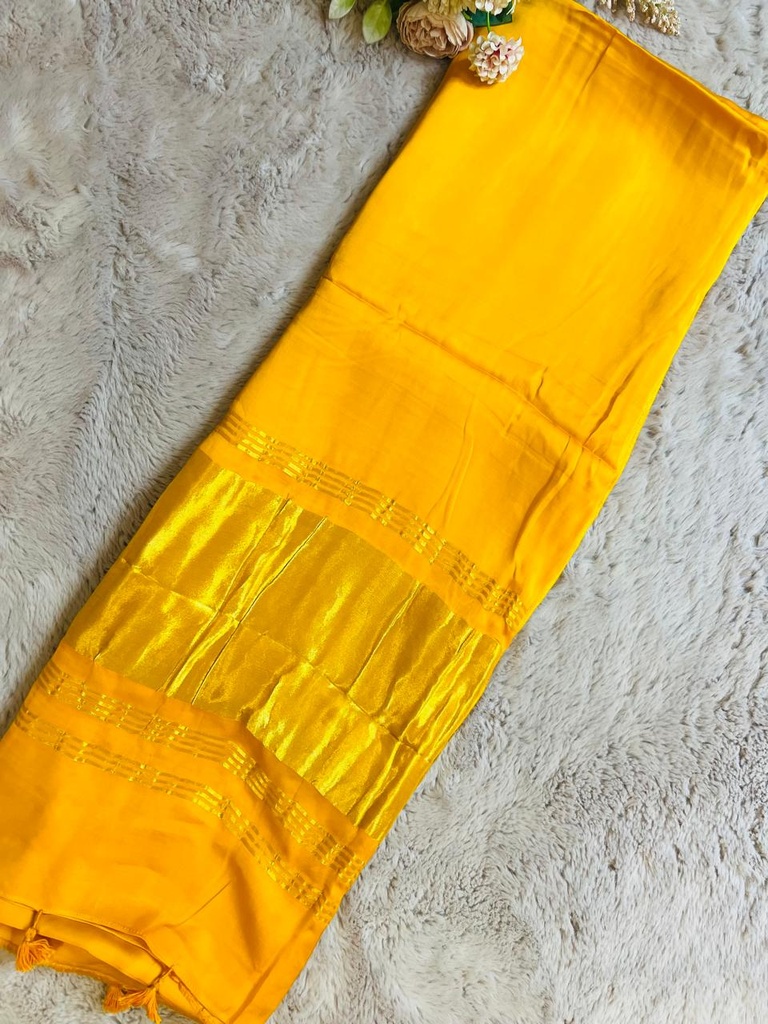 Premium Plain Modal Silk Sarees 5048