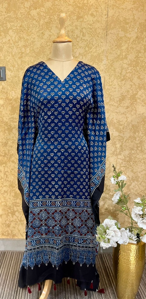 Ajrakh Silk Kaftans 4801