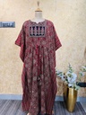 Ajrakh Cotton Long Kaftan 5053