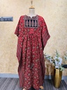 Ajrakh Cotton Long Kaftan 5053