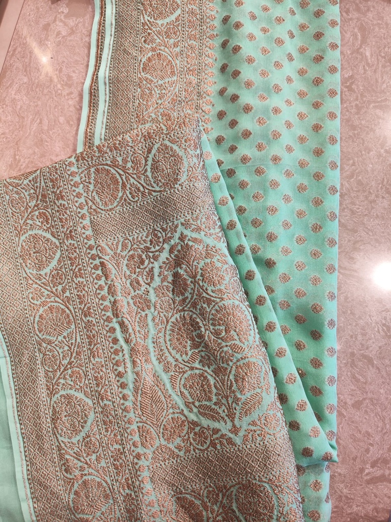 Georgette Banarasi Saree 5048