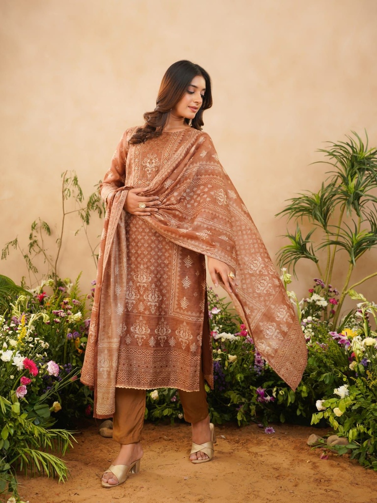 Chanderi Kurti Sets 4609