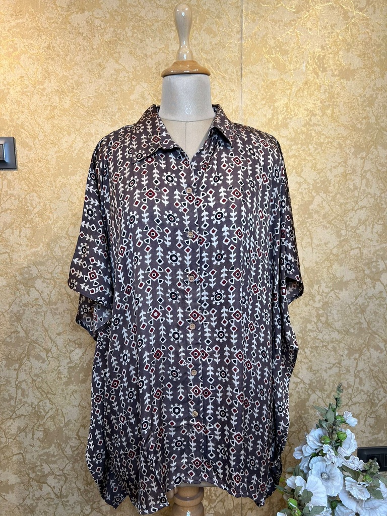 Ajrakh Shirt Kaftans 5015