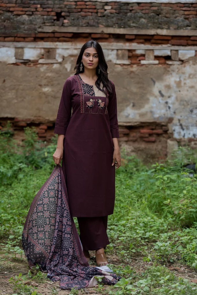 Cotton Kurti Set 4609