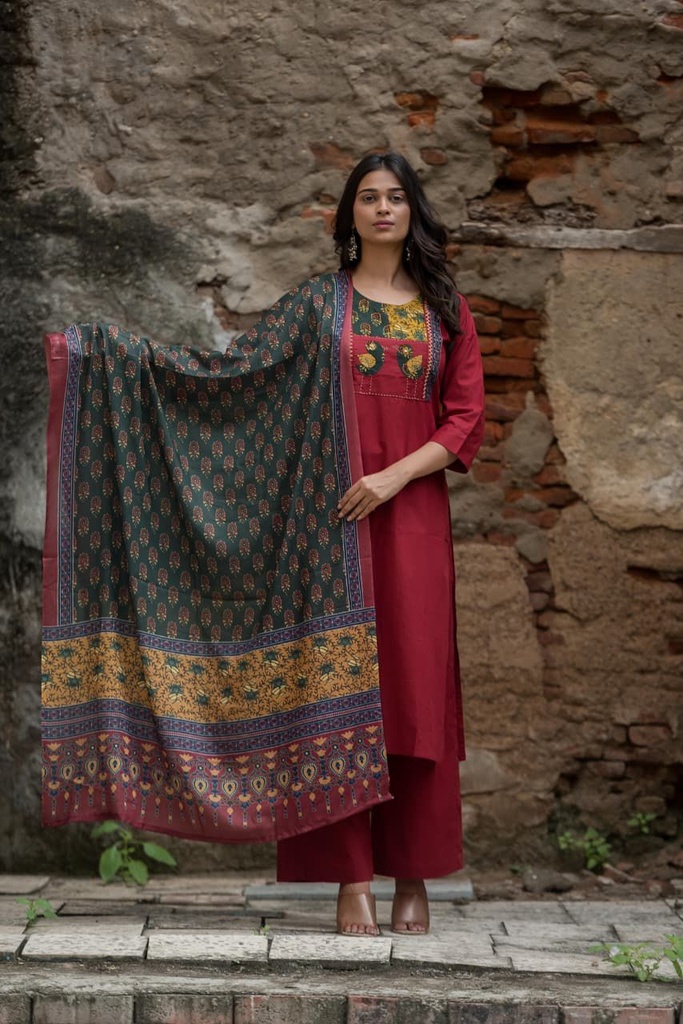Cotton Kurti Set 4609