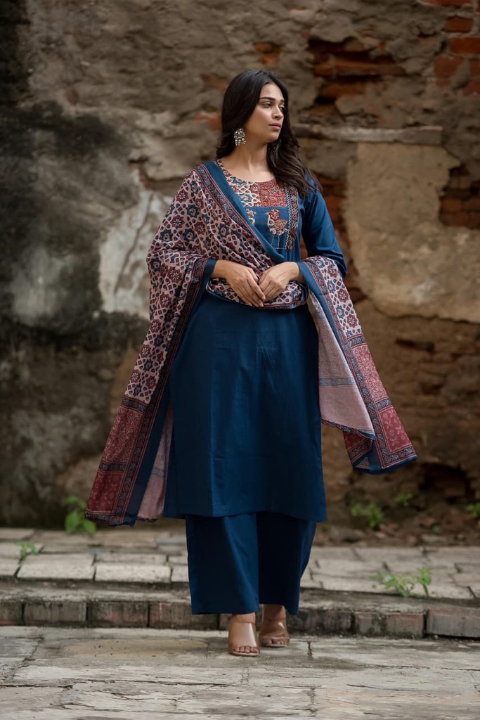 Cotton Kurti Set 4609