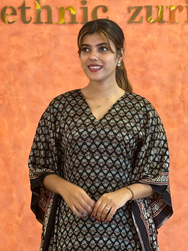 Ajrakh Silk Kaftans 4801