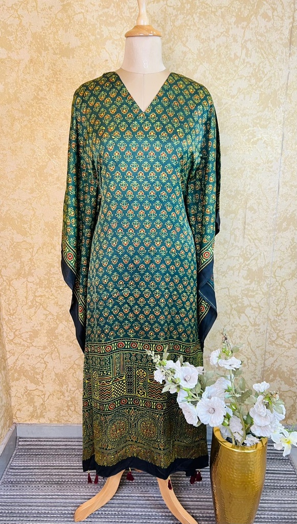 Ajrakh Silk Kaftans 4801
