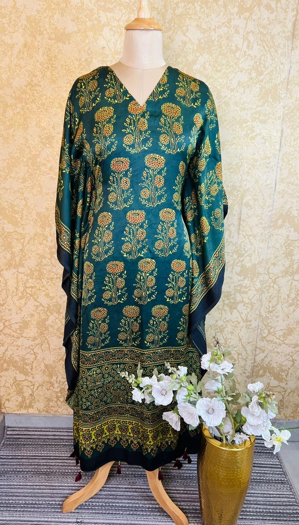 Ajrakh Silk Kaftans 4801