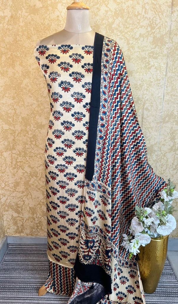 Ajrakh Modal Silk Suits 5048
