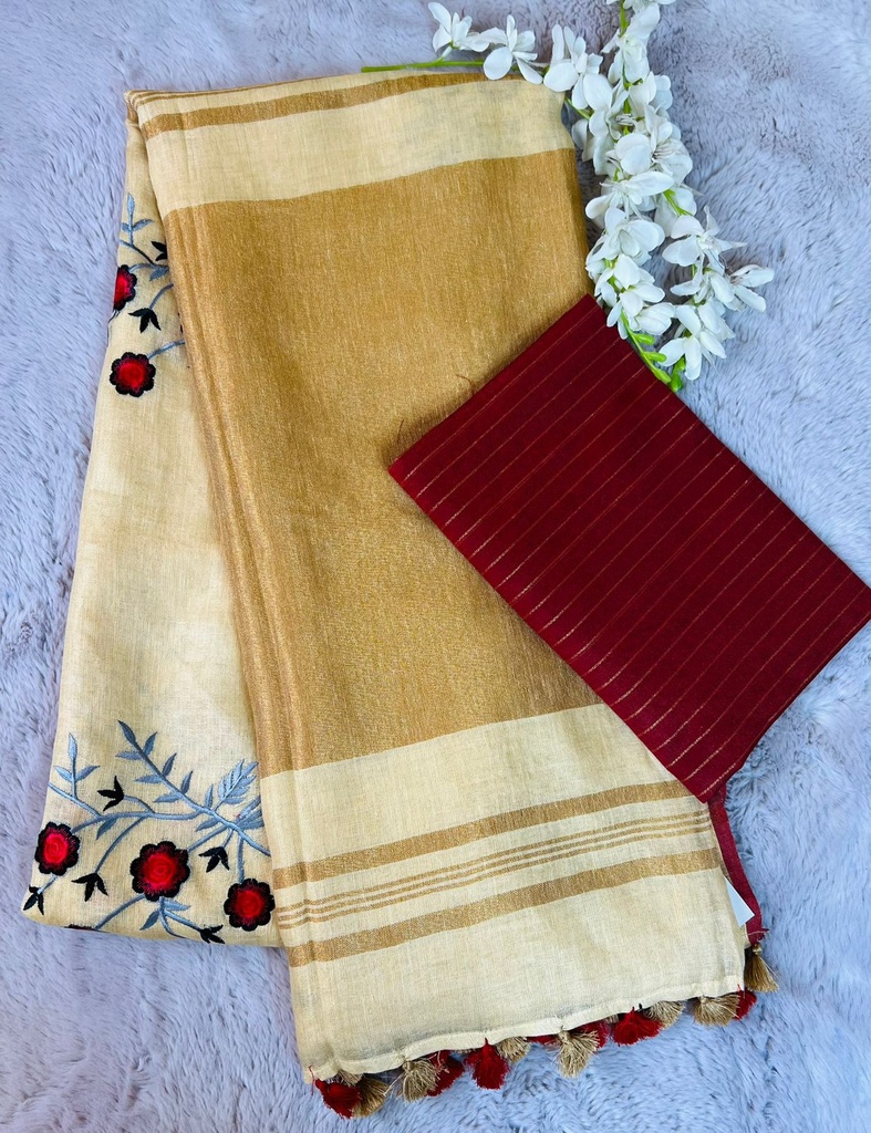 Premium Linen Sarees 5051