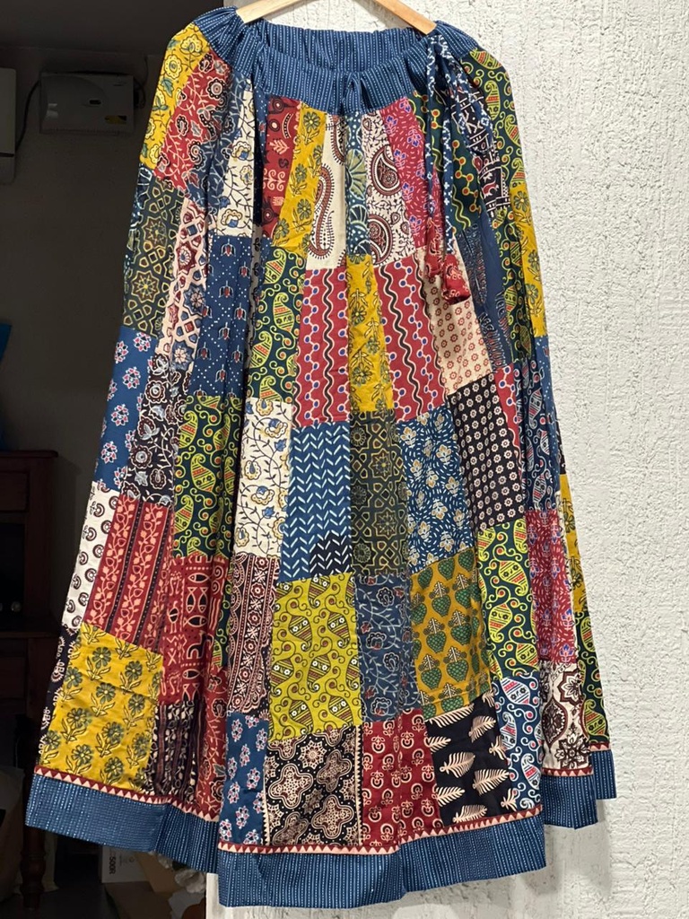 Ajrakh Boho Style Skirts 5051