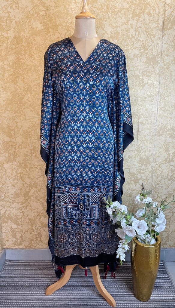 Ajrakh Silk kaftans 4801