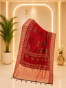 Ajrakh Dola Silk Dupatta 5035