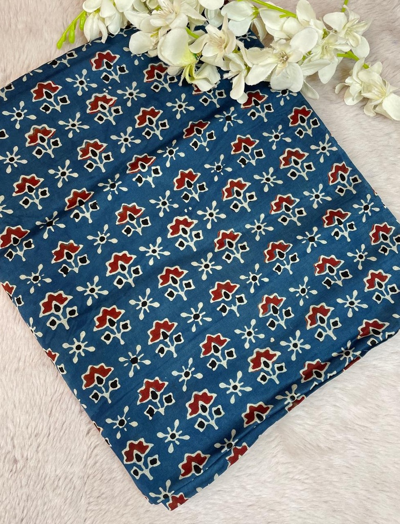 Premium Ajrakh Modal Silk Fabric 5016