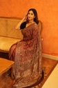 Exclusive Ajrakh Designer Silk Saree 5036