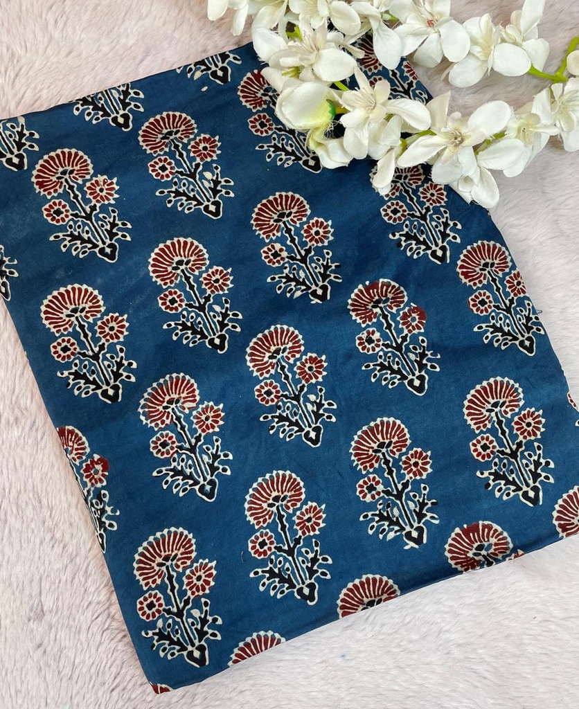 Premium Ajrakh Modal Silk Fabric 5013
