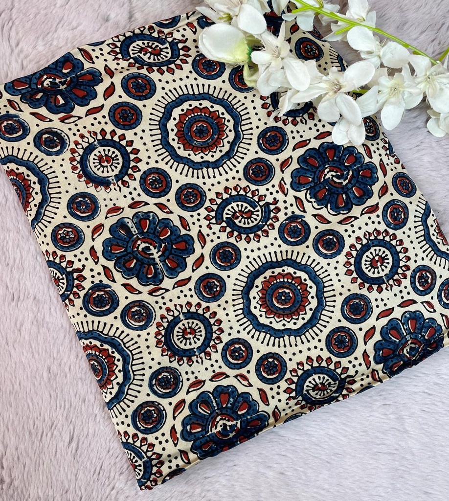 Ajrakh Modal Silk Fabric