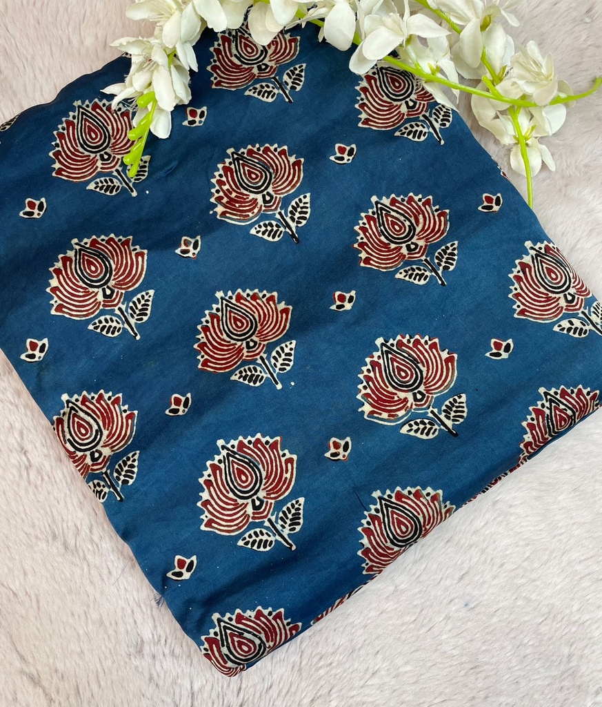 Ajrakh Modal Silk Fabric 5016