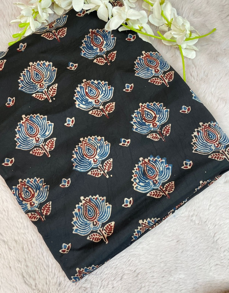 Ajrakh Modal Silk Fabric 5016