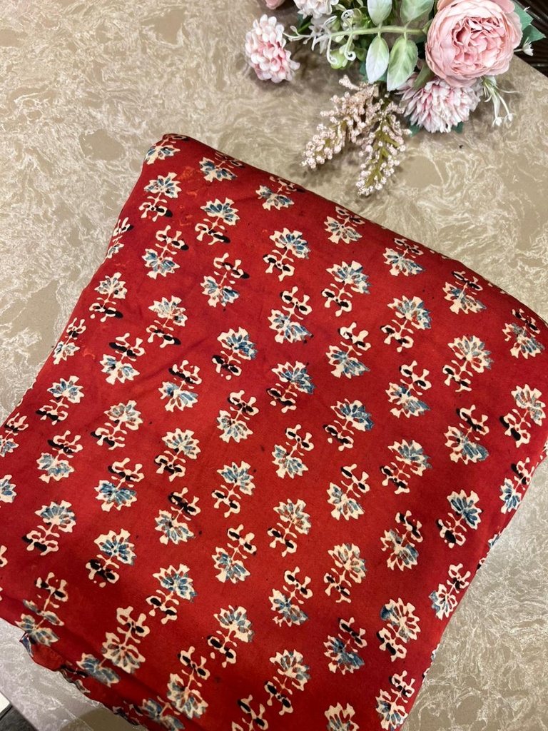 Ajrakh Modal Silk Fabric 5016