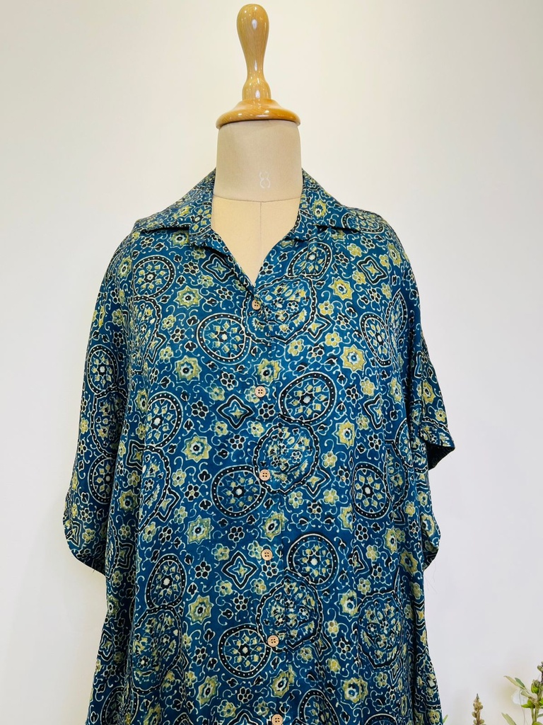 Ajrakh Shirt Kaftans 5015