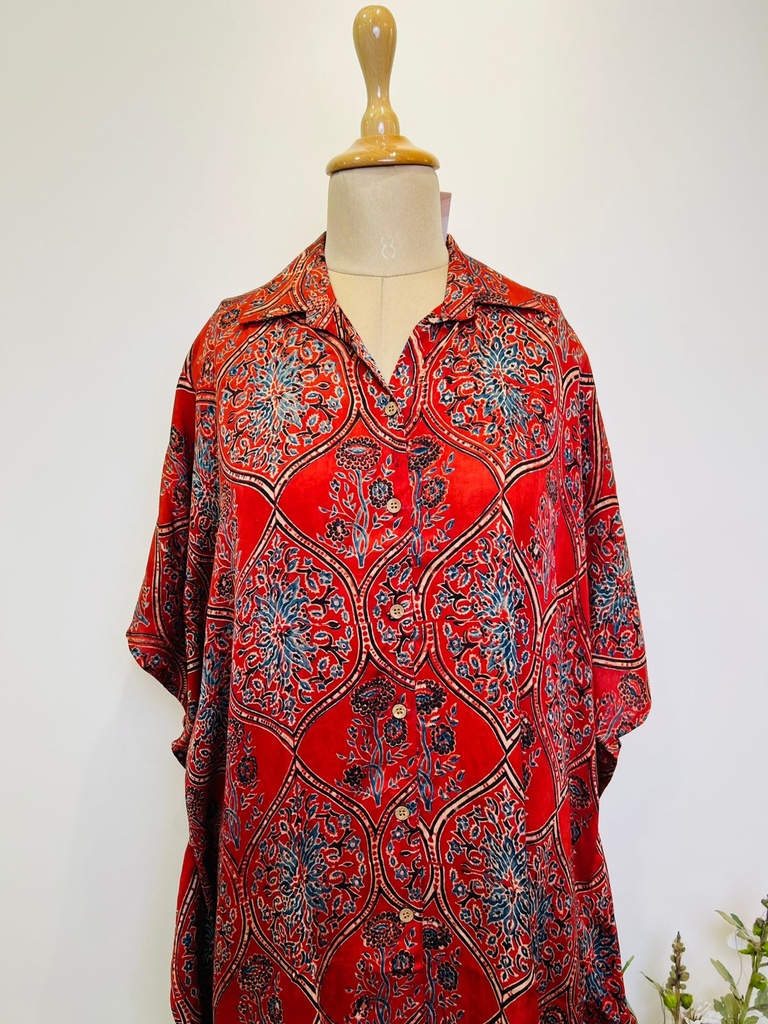 Ajrakh Shirt Kaftans 5015