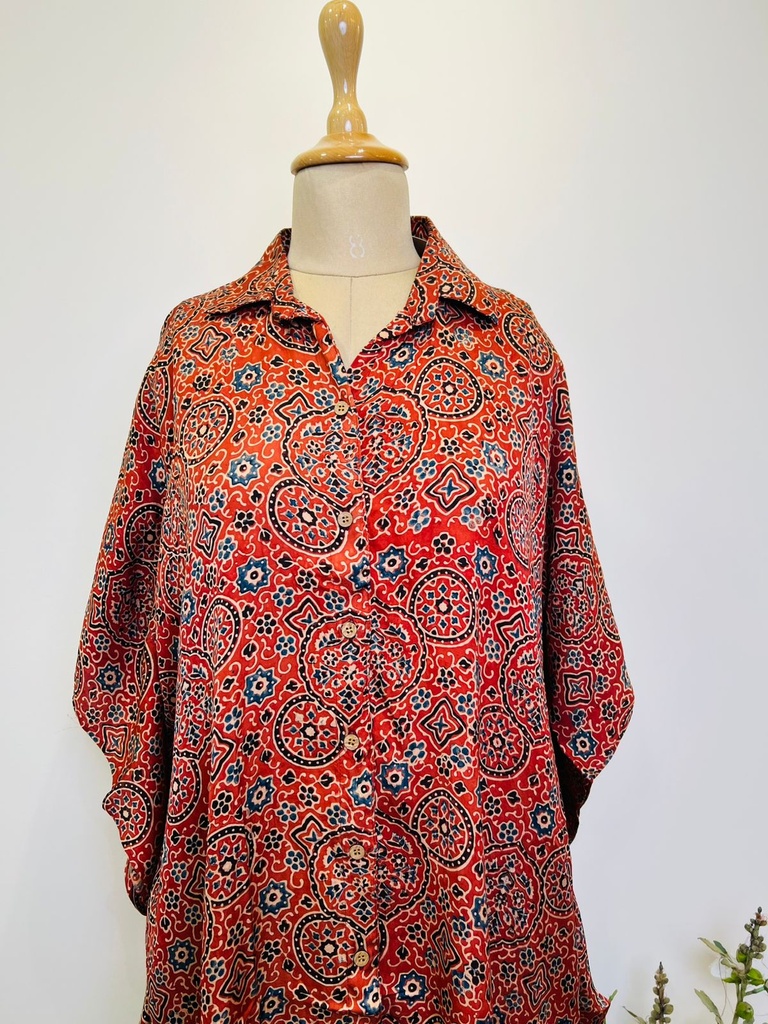 Ajrakh Shirt Kaftans 5015