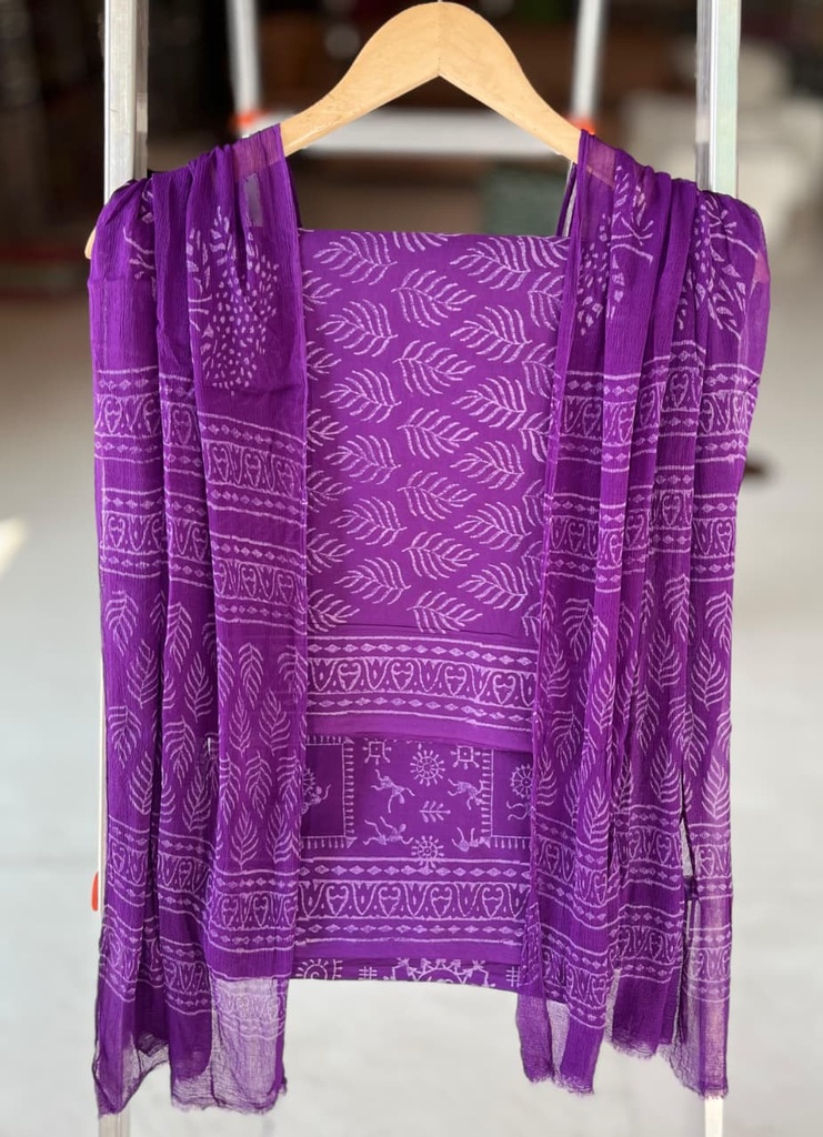 Chiffon Dupatta Cotton Suits 4562