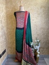 Ajrakh Bandhani Modal Silk Top and Dupatta Sets 5012 