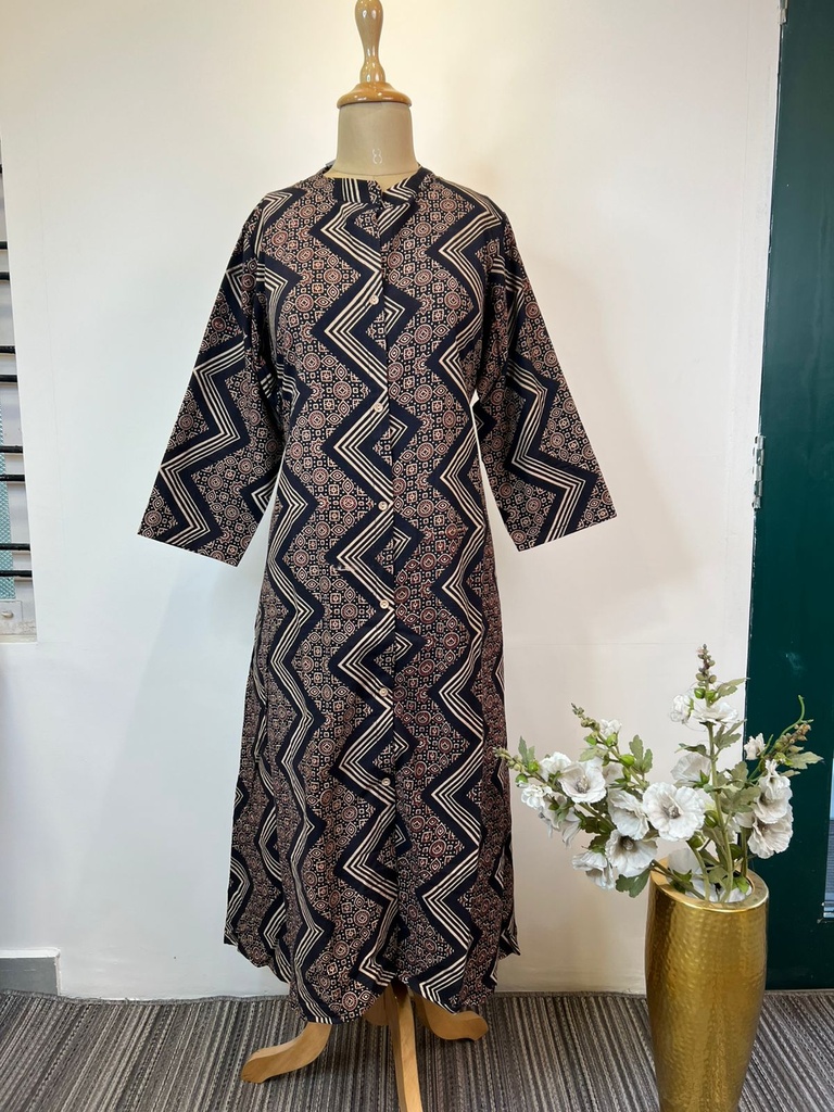 Ajrakh  Cotton Kurti 5055