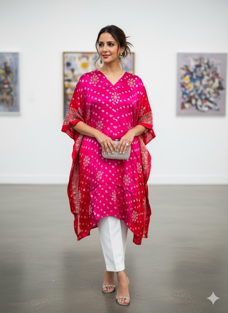 Bandhani  Kaftans 4801 