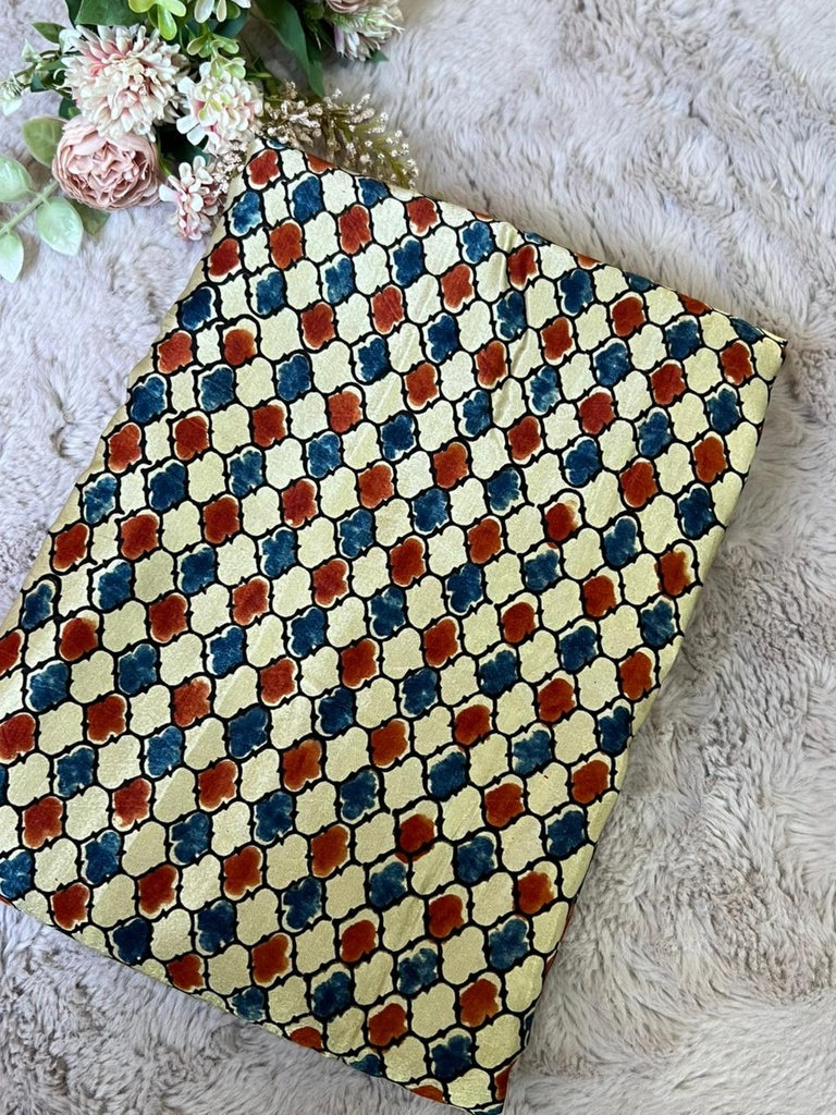 Ajrakh Mashru Fabric 4215