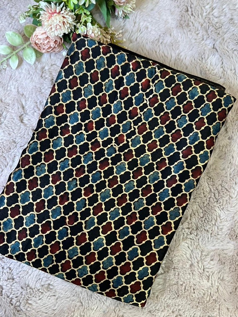 Ajrakh Mashru Fabric 4215