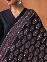 Ajrakh Mirror Work Silk Dupatta 5035