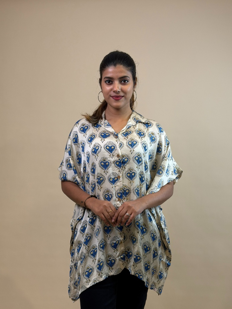 Ajrakh Shirt Kaftans 5015